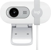 Logitech Brio 100 Full HD 1080p Webcam – Auto-Light Balance, Built-In Microphone, Privacy Shutter, USB-A Connectivity, Compatible with Microsoft Teams, Google Meet, Zoom, and More, Off-White Finish